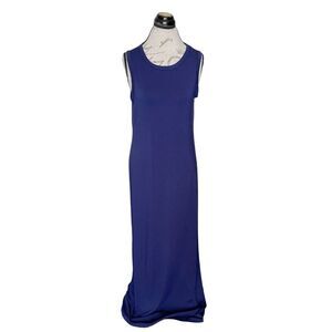FSL Apparel Womens Dress Size Medium Maxi Sleeveless Stretch Side Slit Beach